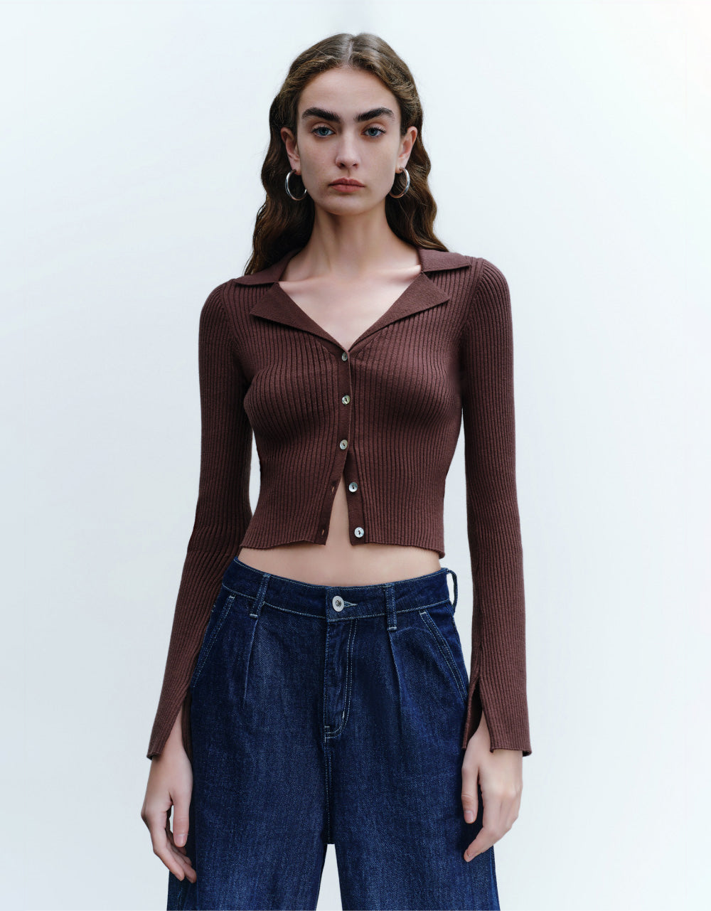 V-Neck Knitted Cardigan