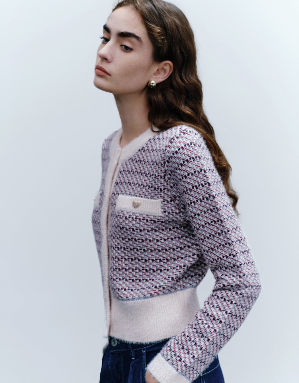 Contrast Trim Cardigan