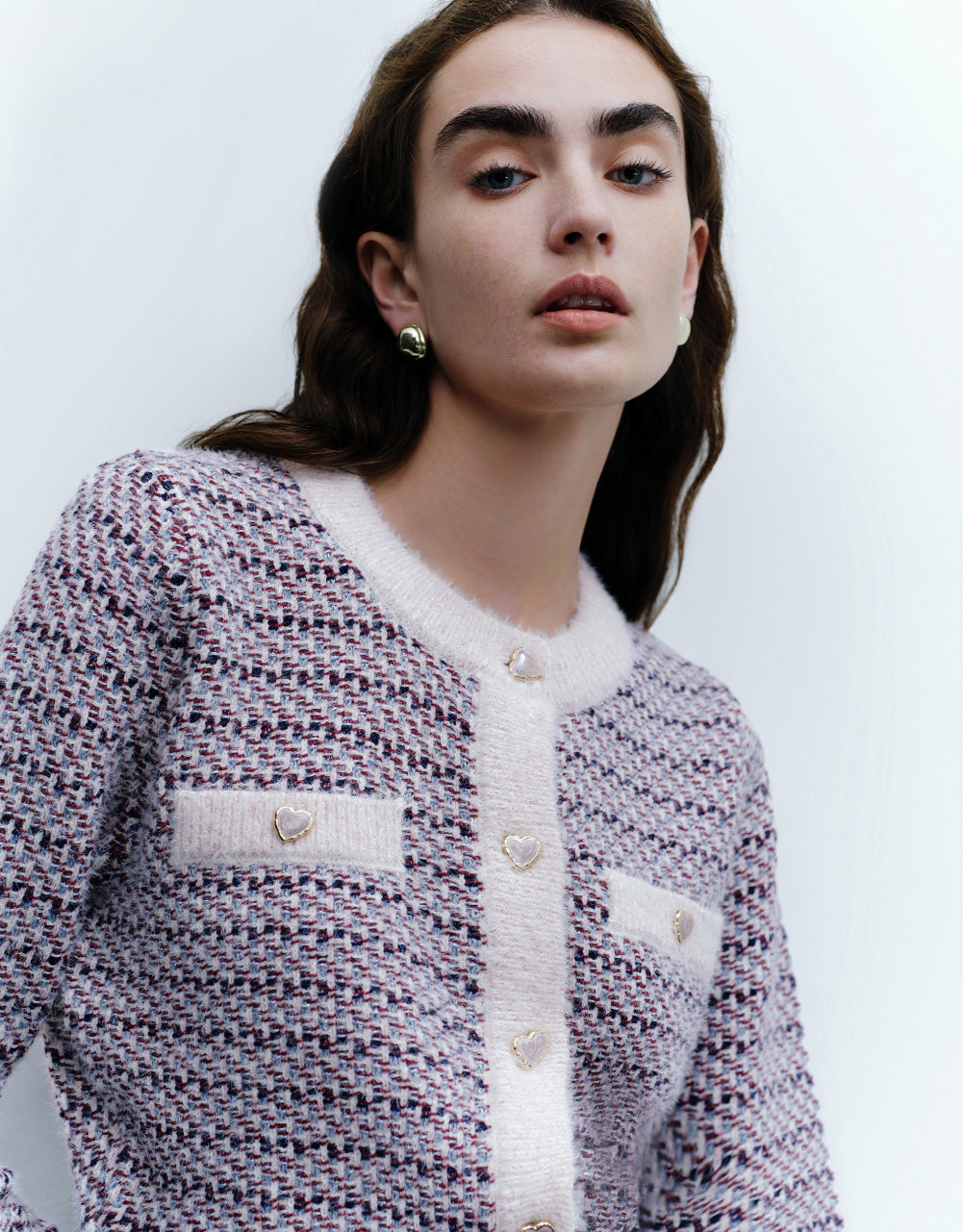 Contrast Trim Cardigan