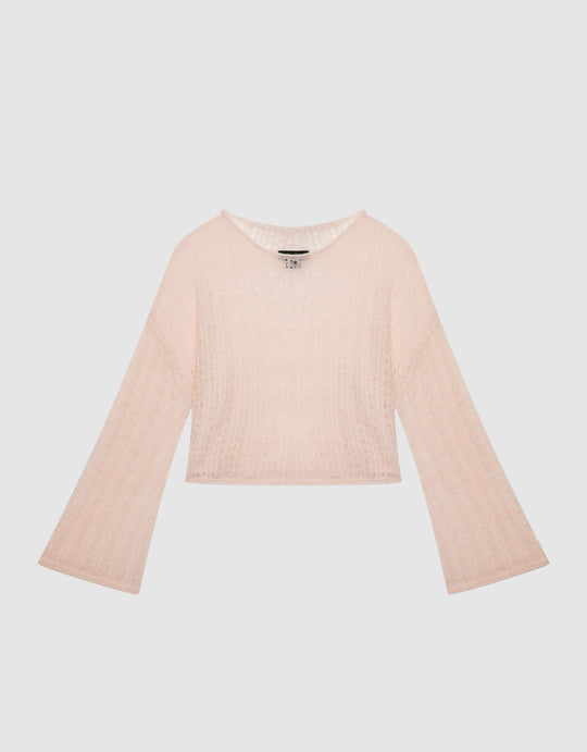 Crew Neck Knitted T-Shirt