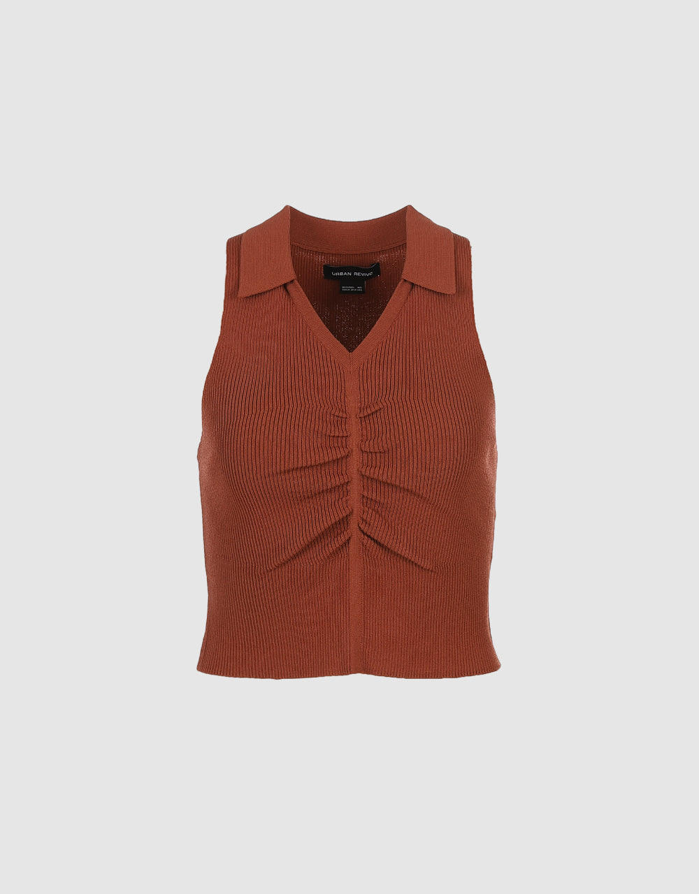 Sleeveless V-Neck Knitted Top