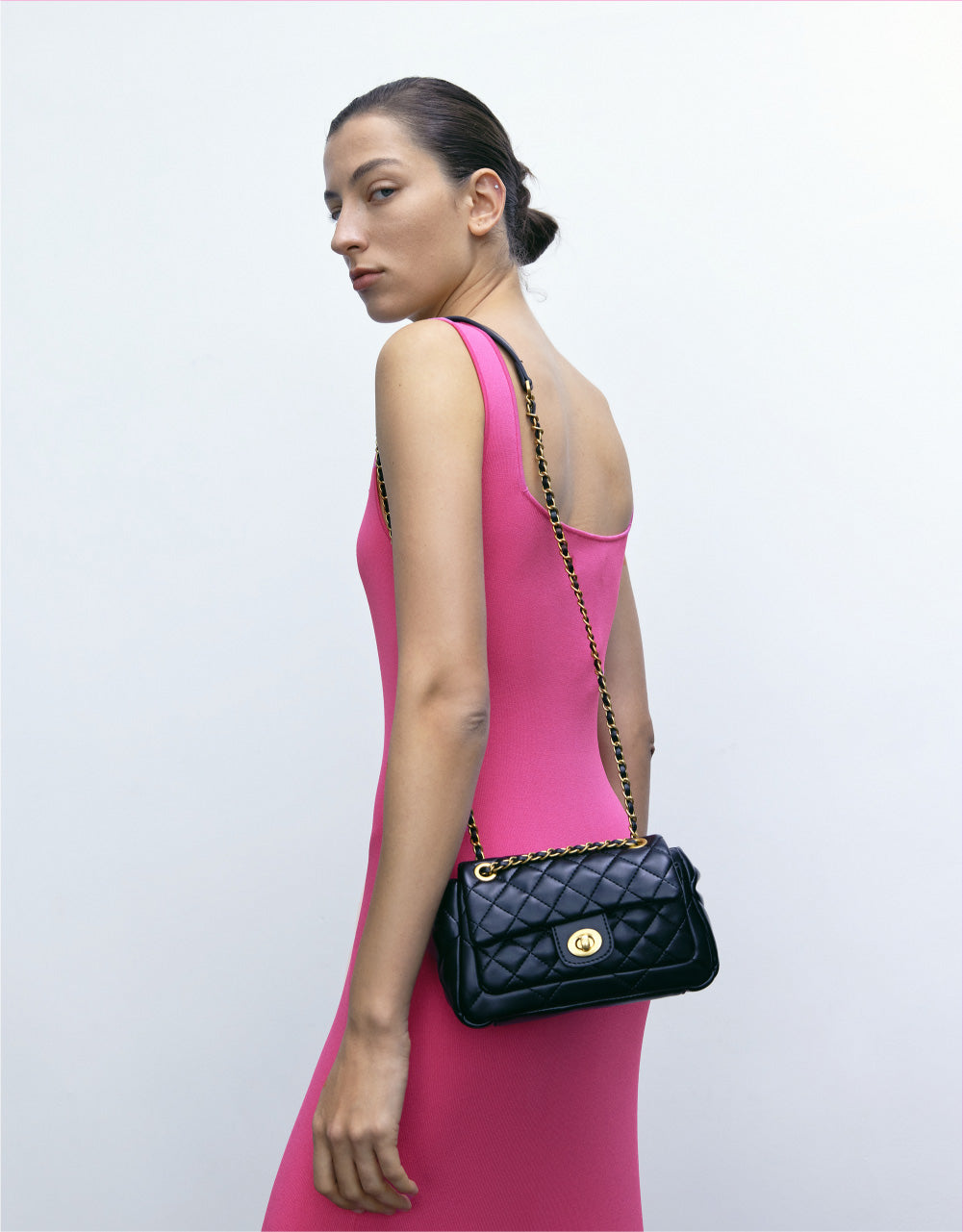 Sleeveless Square-cut Collar Knitted Dress