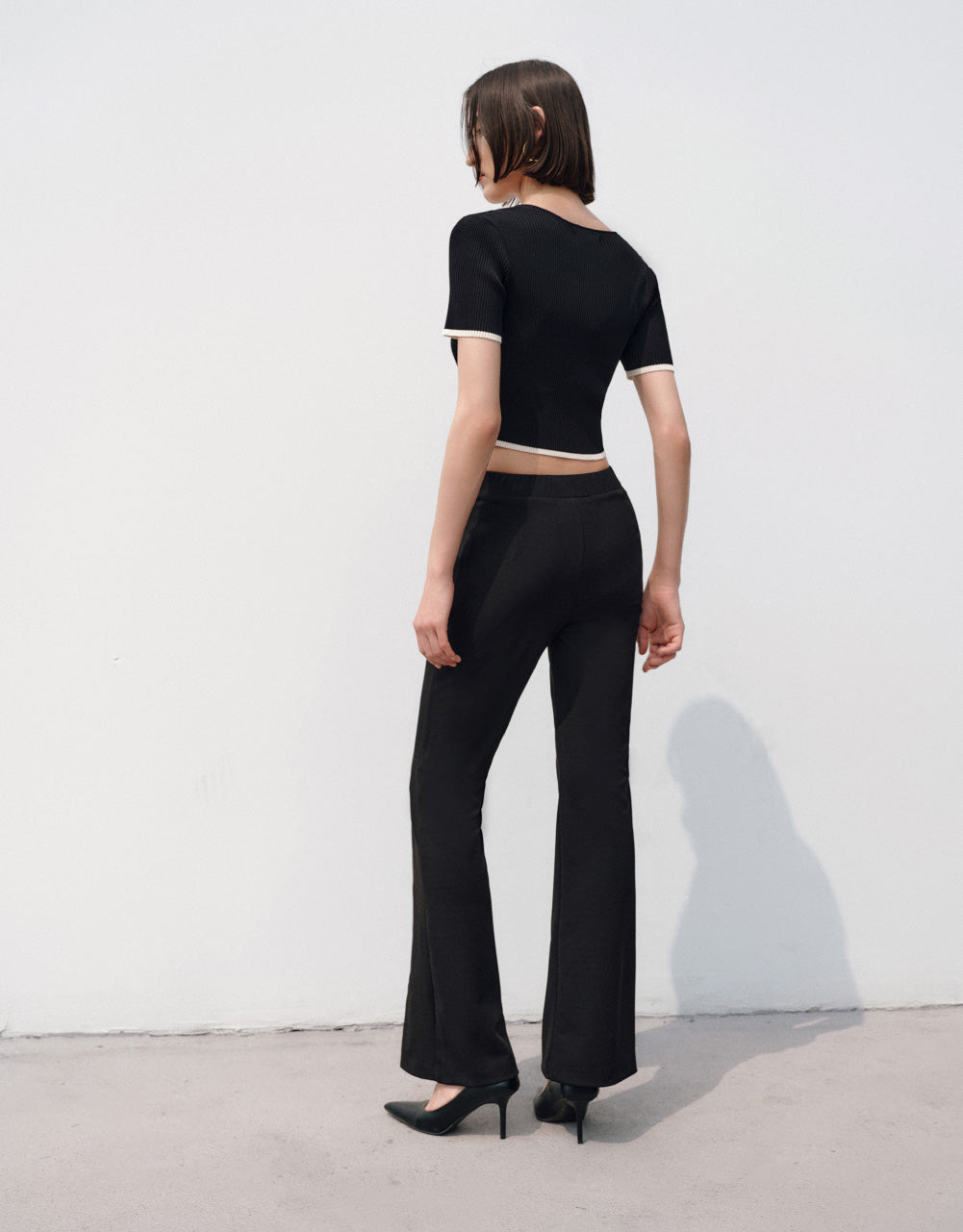 U Neck Knitted T-Shirt