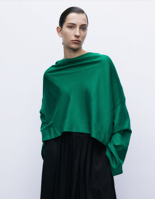 Cowl Neck Overhead Shirt