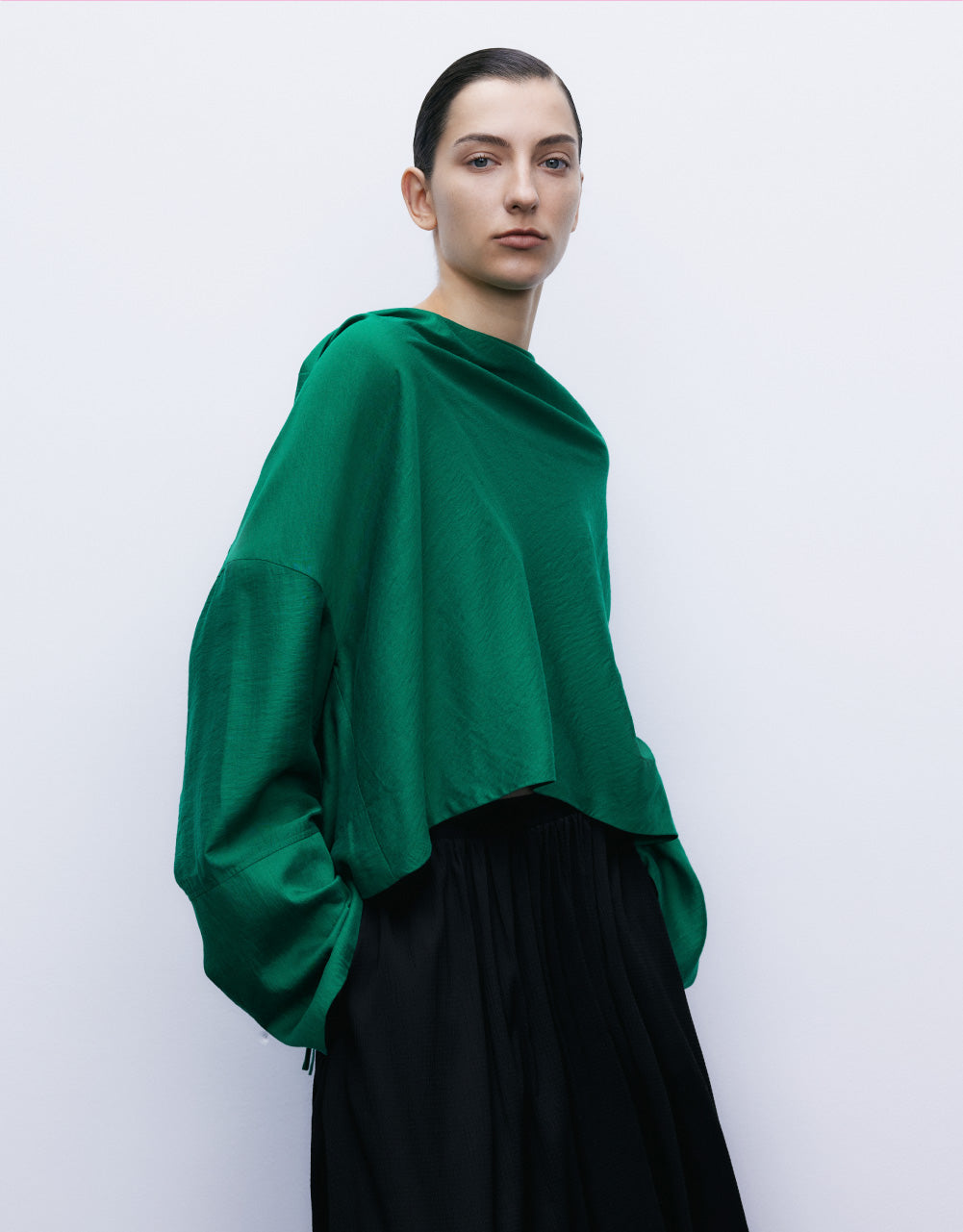 Cowl Neck Overhead Shirt