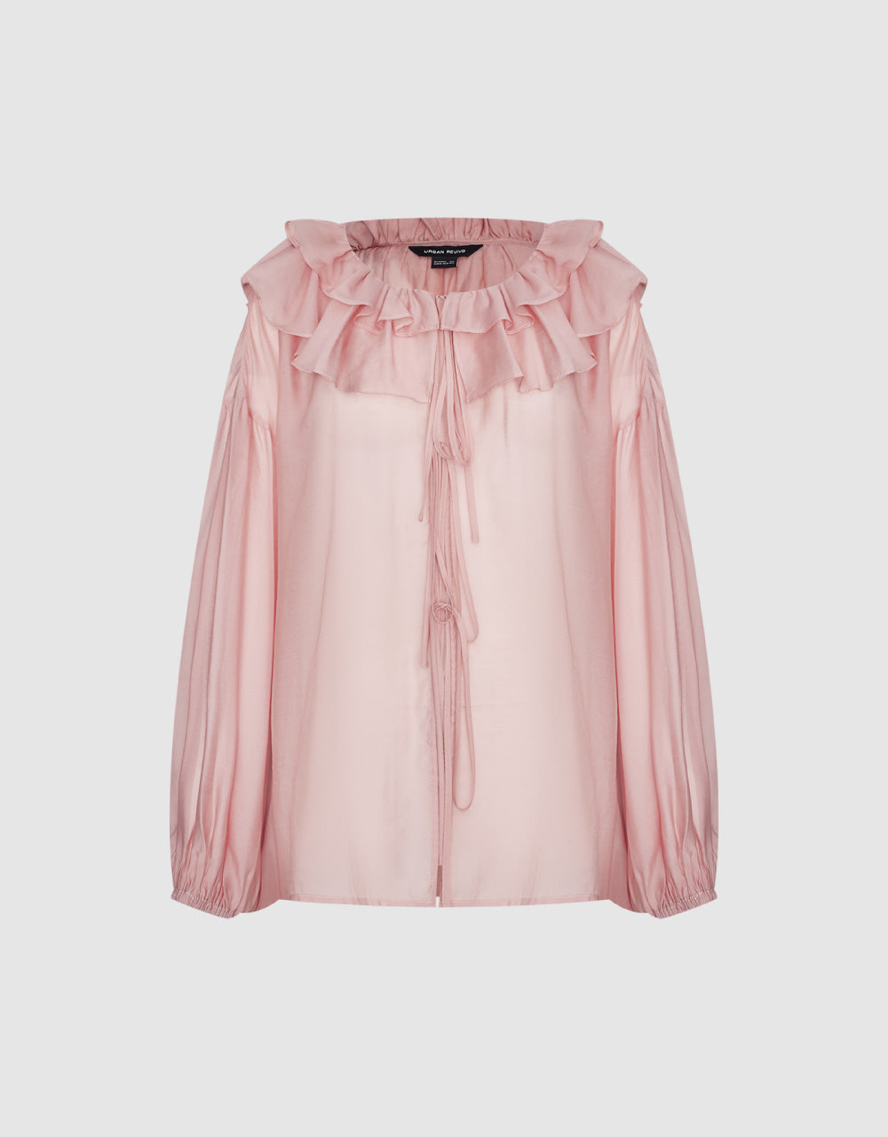 Drop Should Ruffle Lapel Shirt