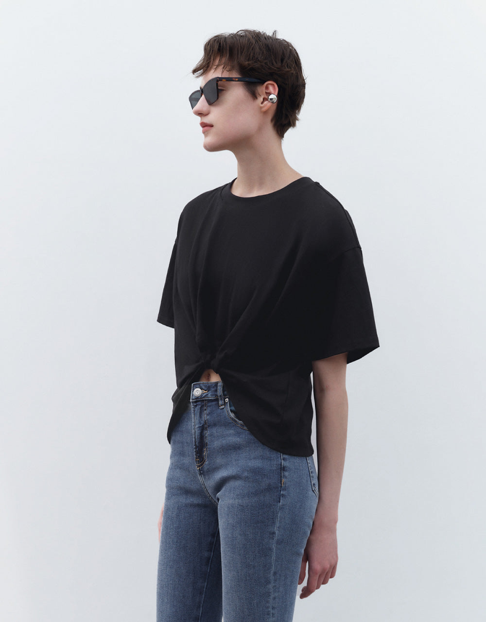Twist Crew Neck Regular T-Shirt
