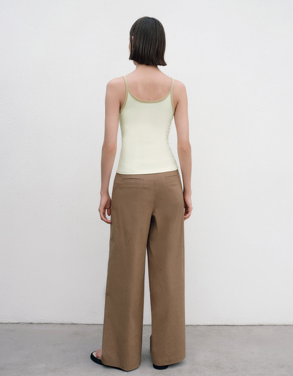 U Neck Knitted Tank Top