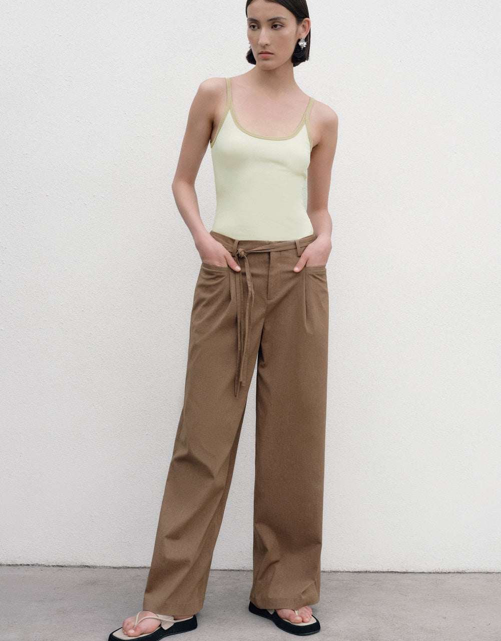 U Neck Knitted Tank Top