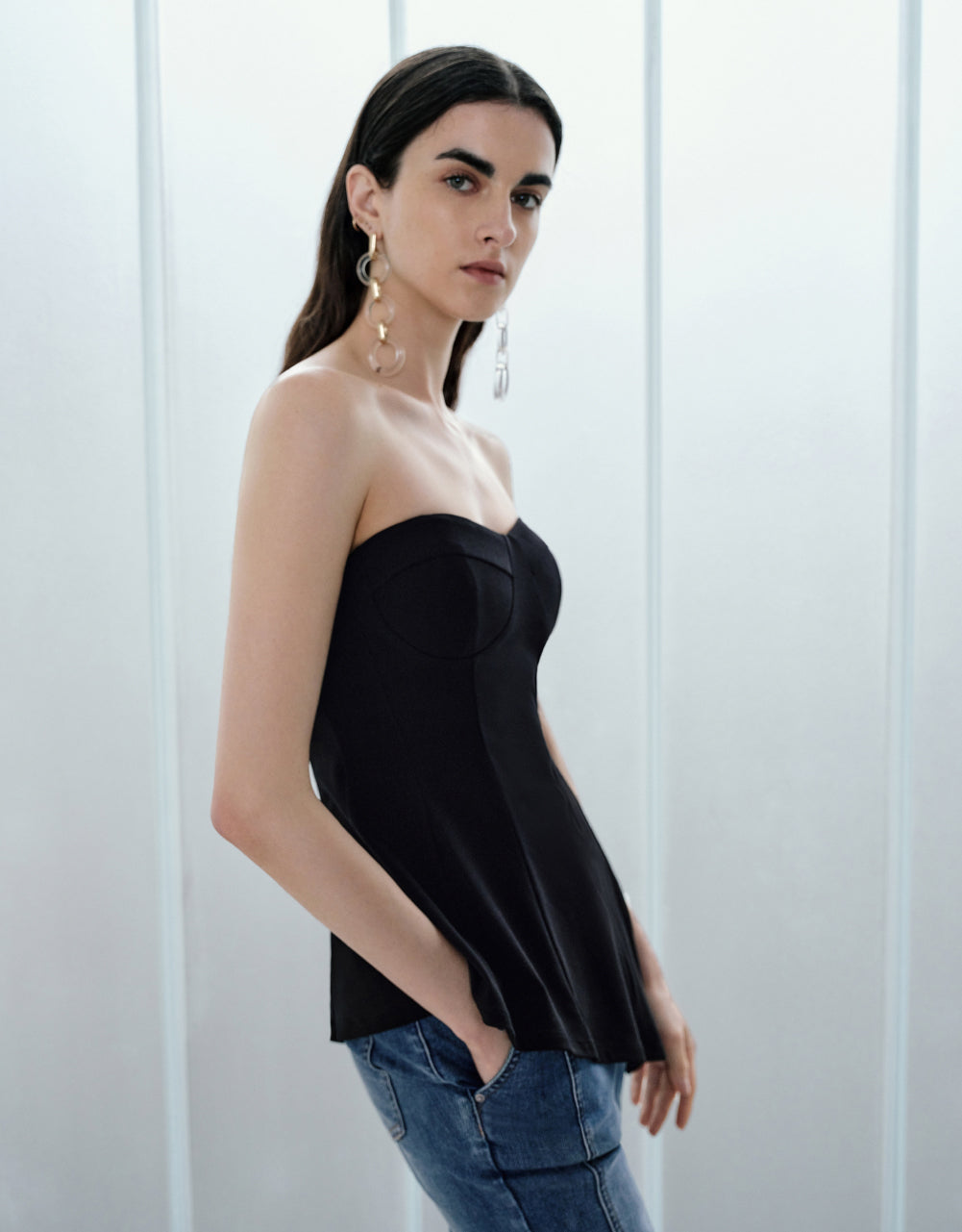 Asymmetic Skinny Bandeau