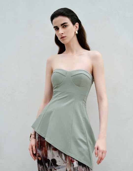 Asymmetric Skinny Bandeau