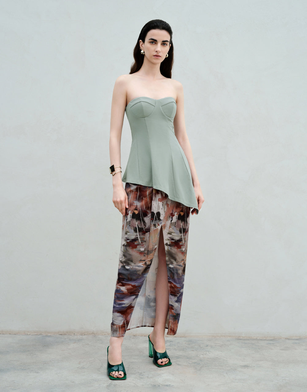 Asymmetric Skinny Bandeau