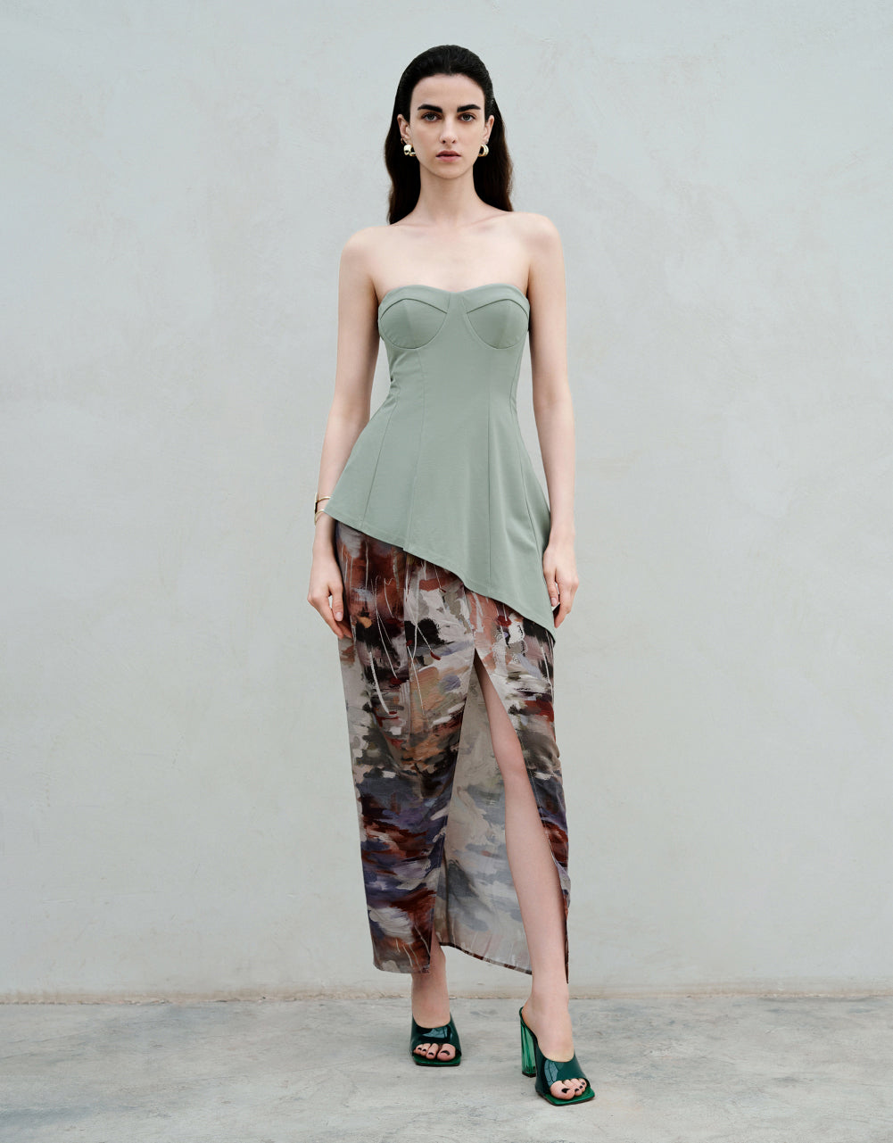 Asymmetric Skinny Bandeau