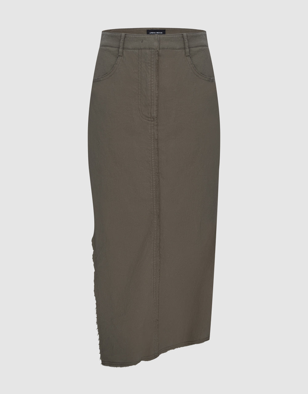 Split Hem A-Line Skirt
