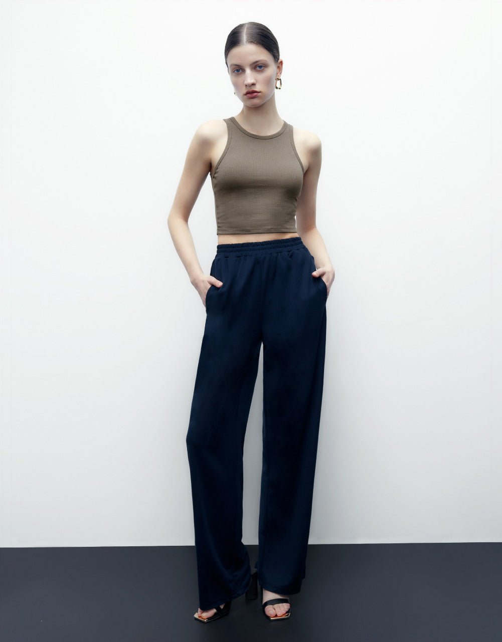Knitted Wide-Leg Pants