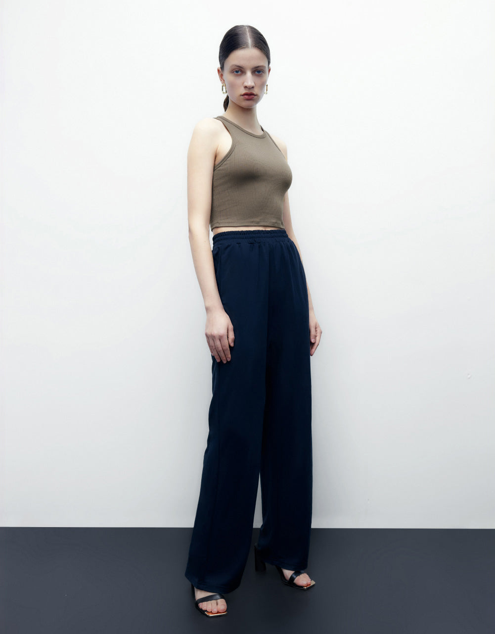Knitted Wide-Leg Pants
