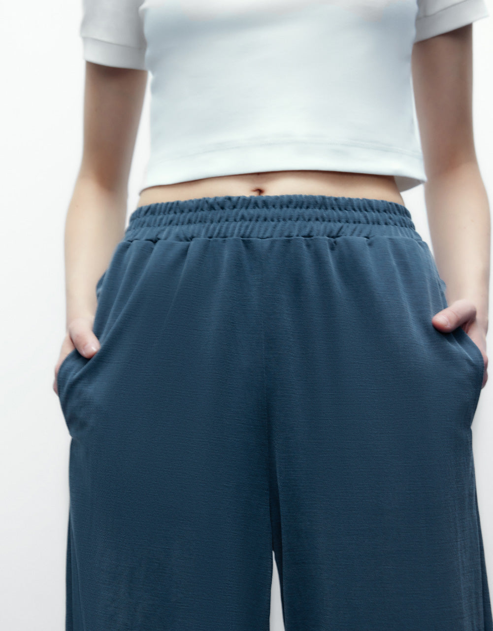 Knitted Wide-Leg Pants