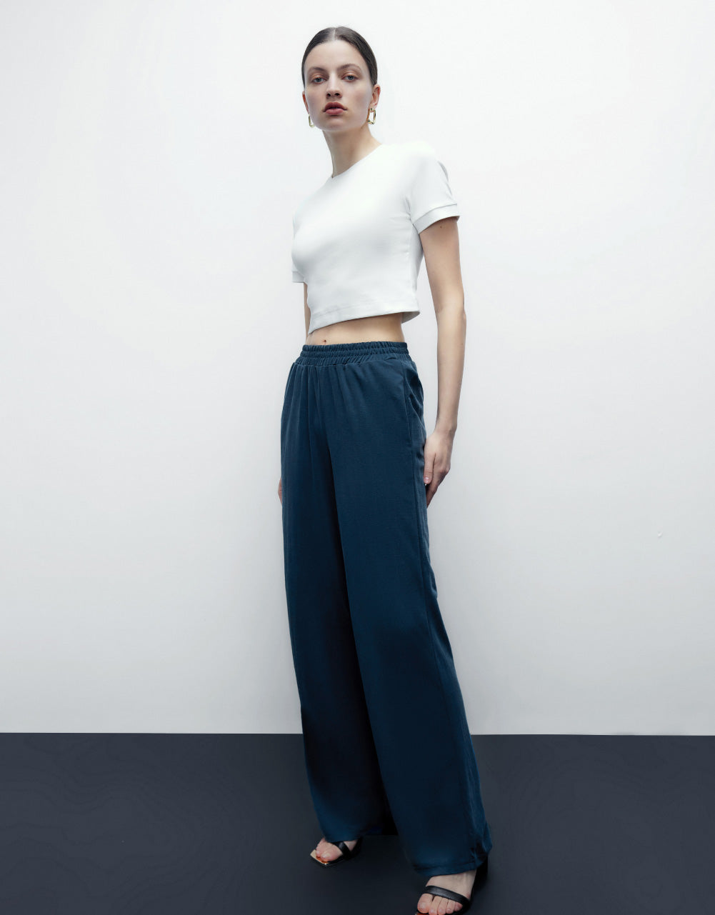Knitted Wide-Leg Pants