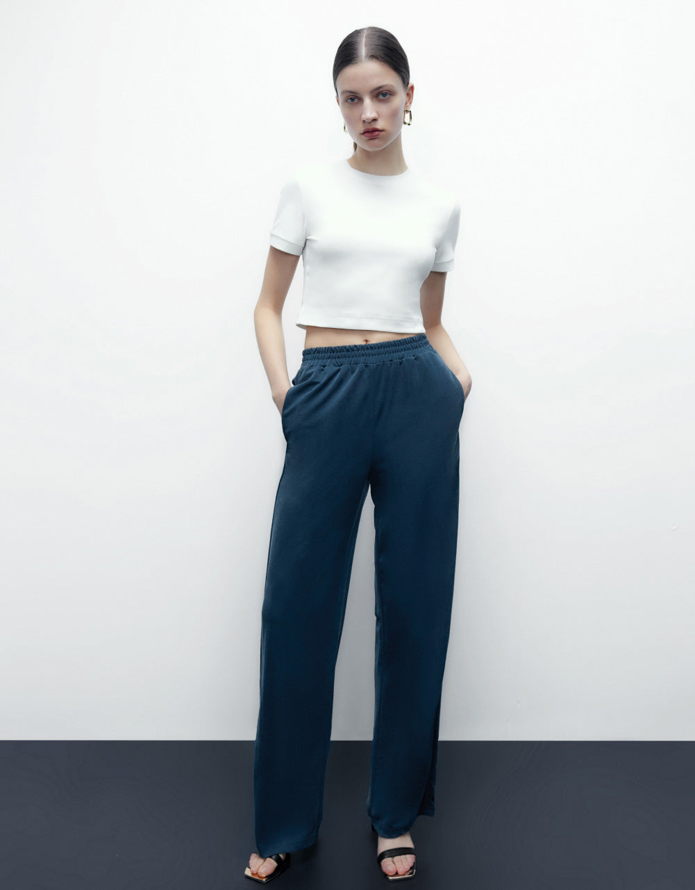 Knitted Wide-Leg Pants