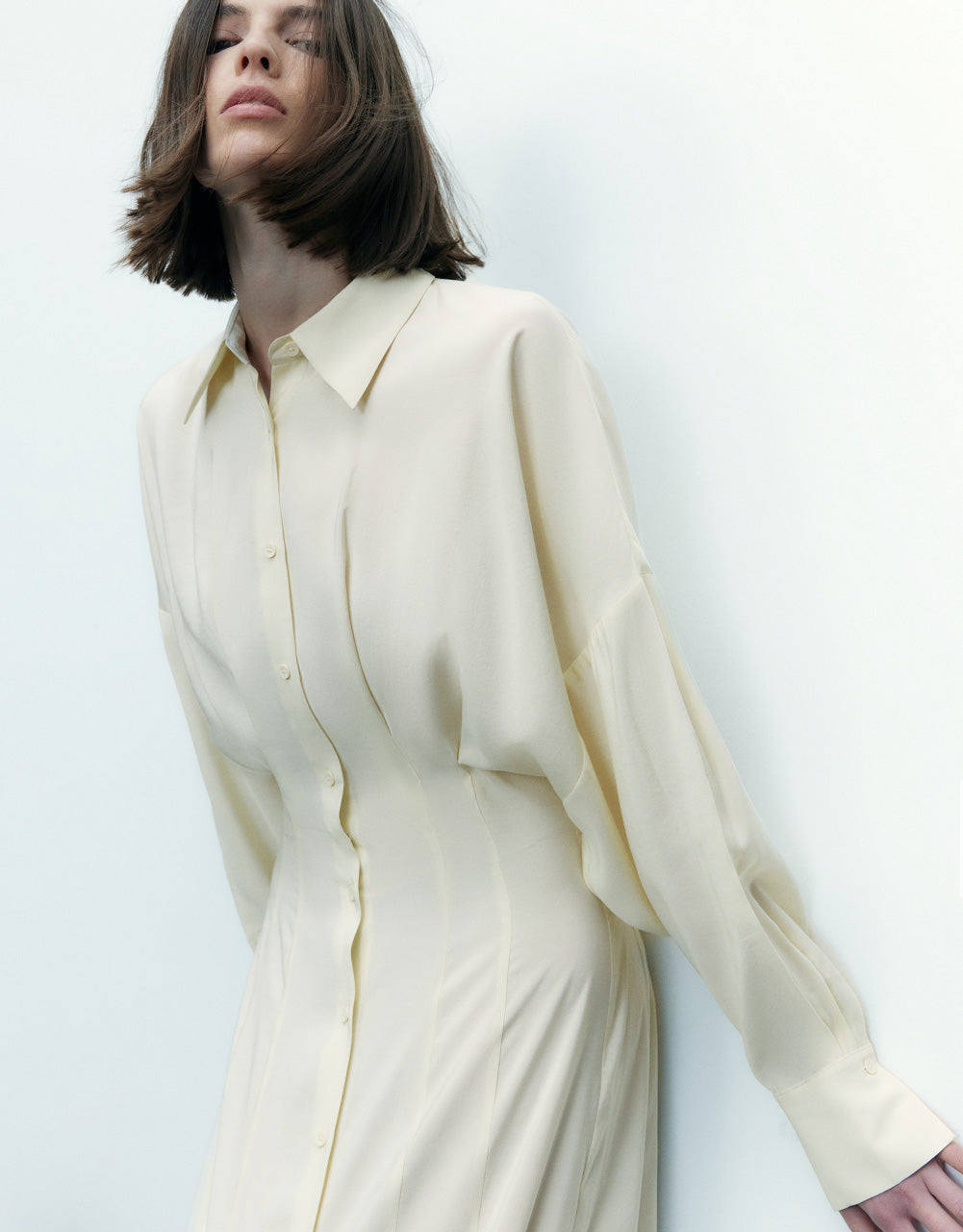 Drop Shoulder Shirt Dress