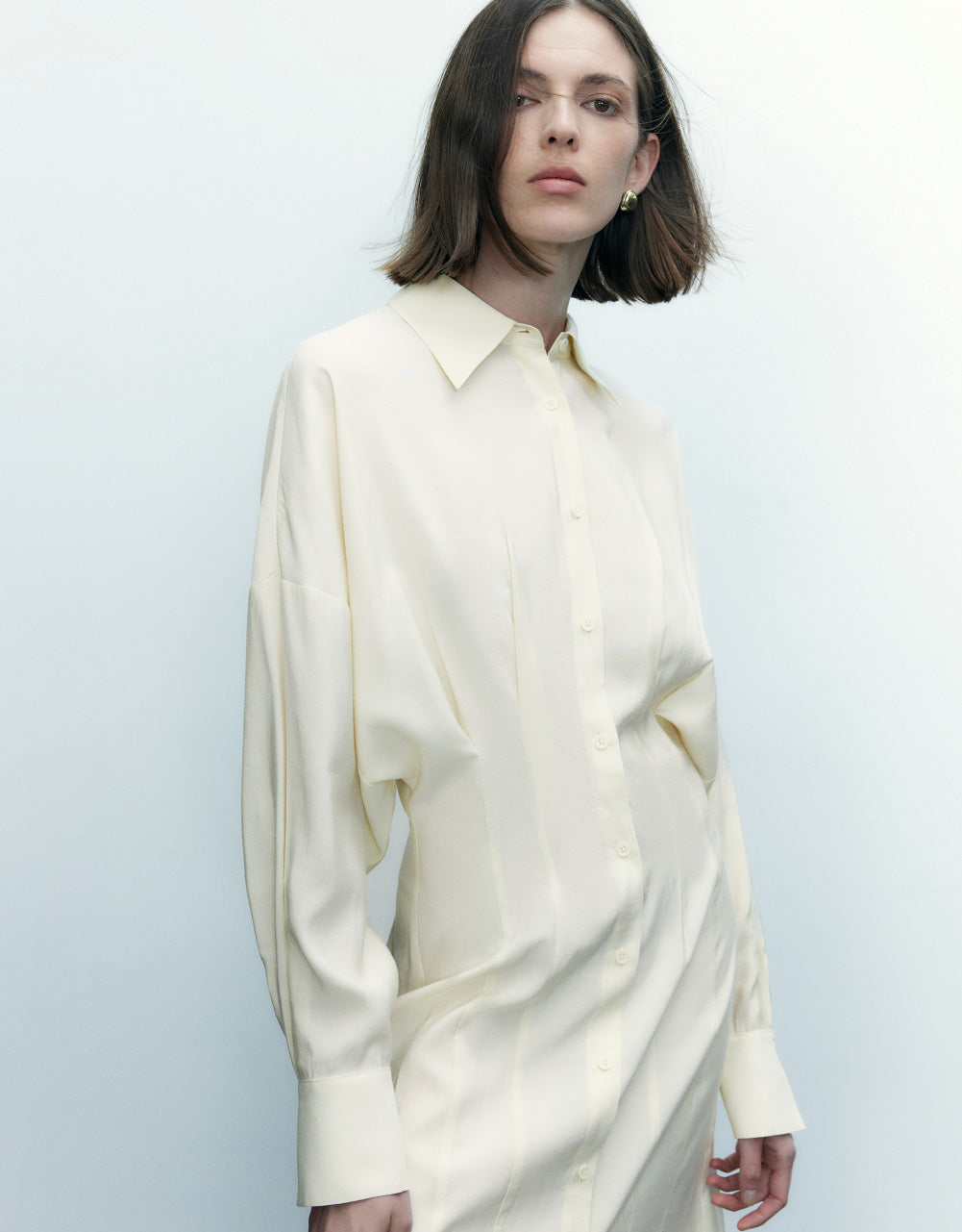 Drop Shoulder Shirt Dress