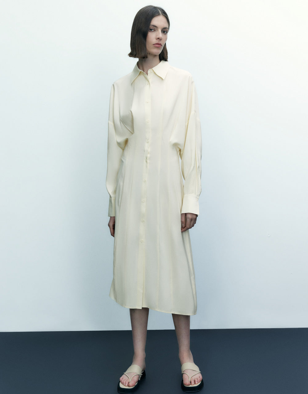 Drop Shoulder Shirt Dress