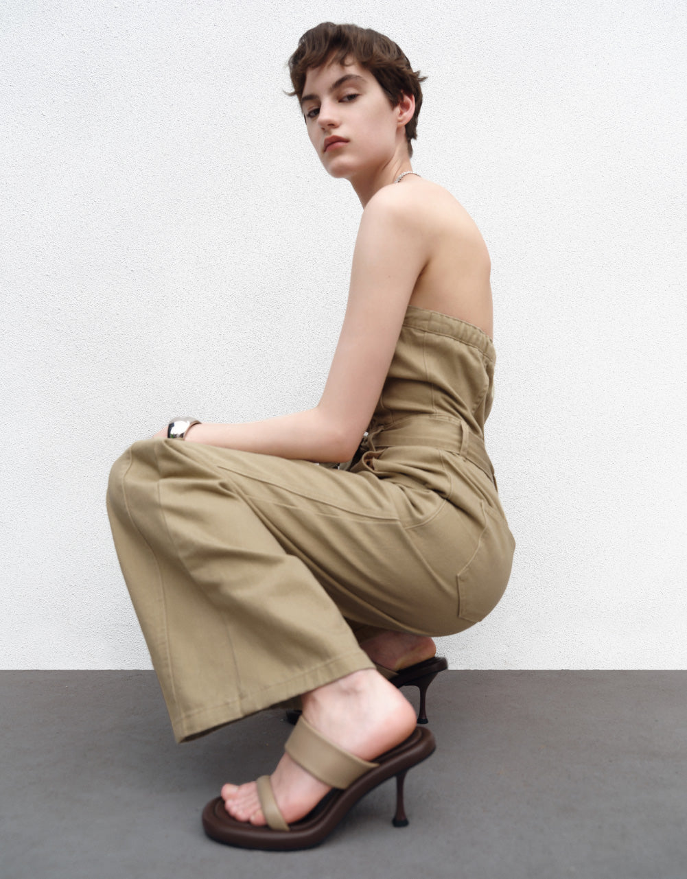 Denim Jumpsuits With Belt