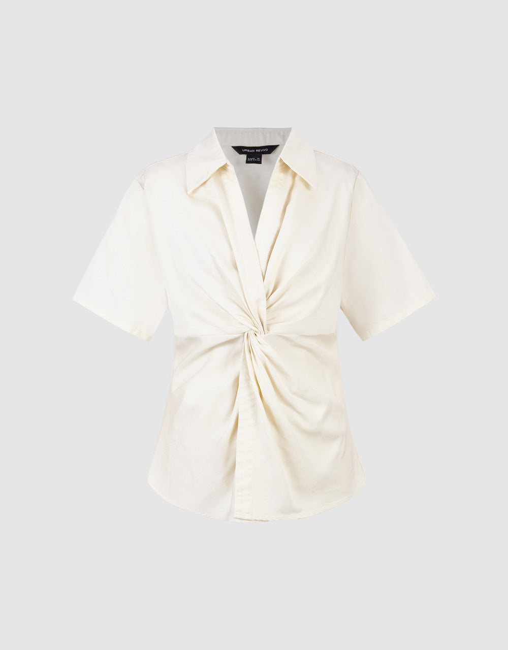 Twist Front Denim Shirt