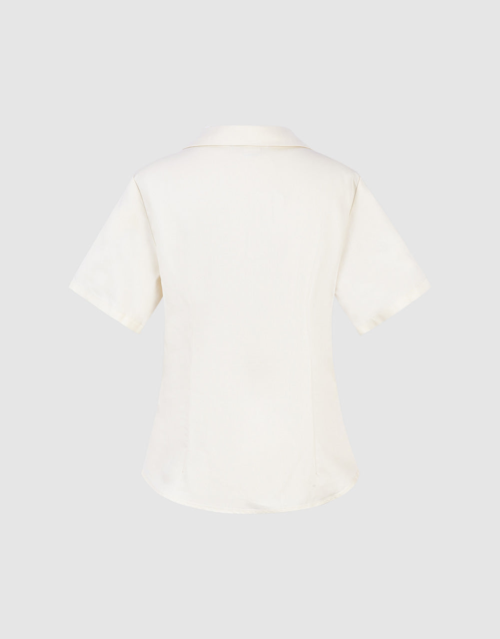 Twist Front Denim Shirt