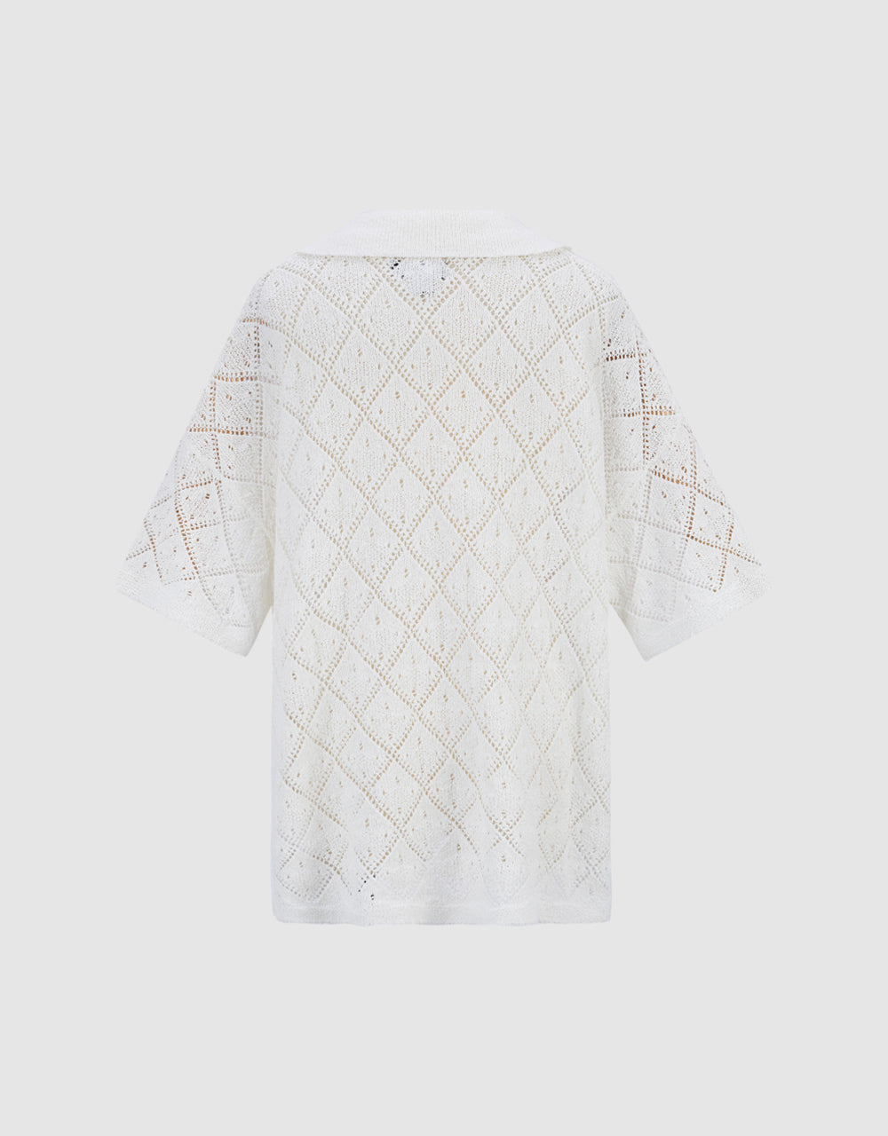 Pointelle Knitted T-Shirt