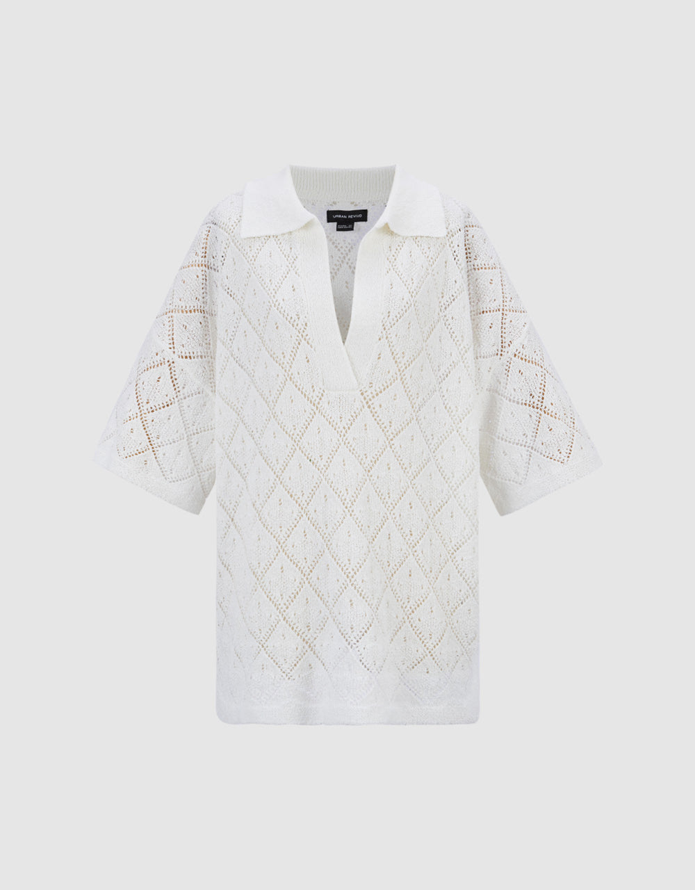 Pointelle Knitted T-Shirt