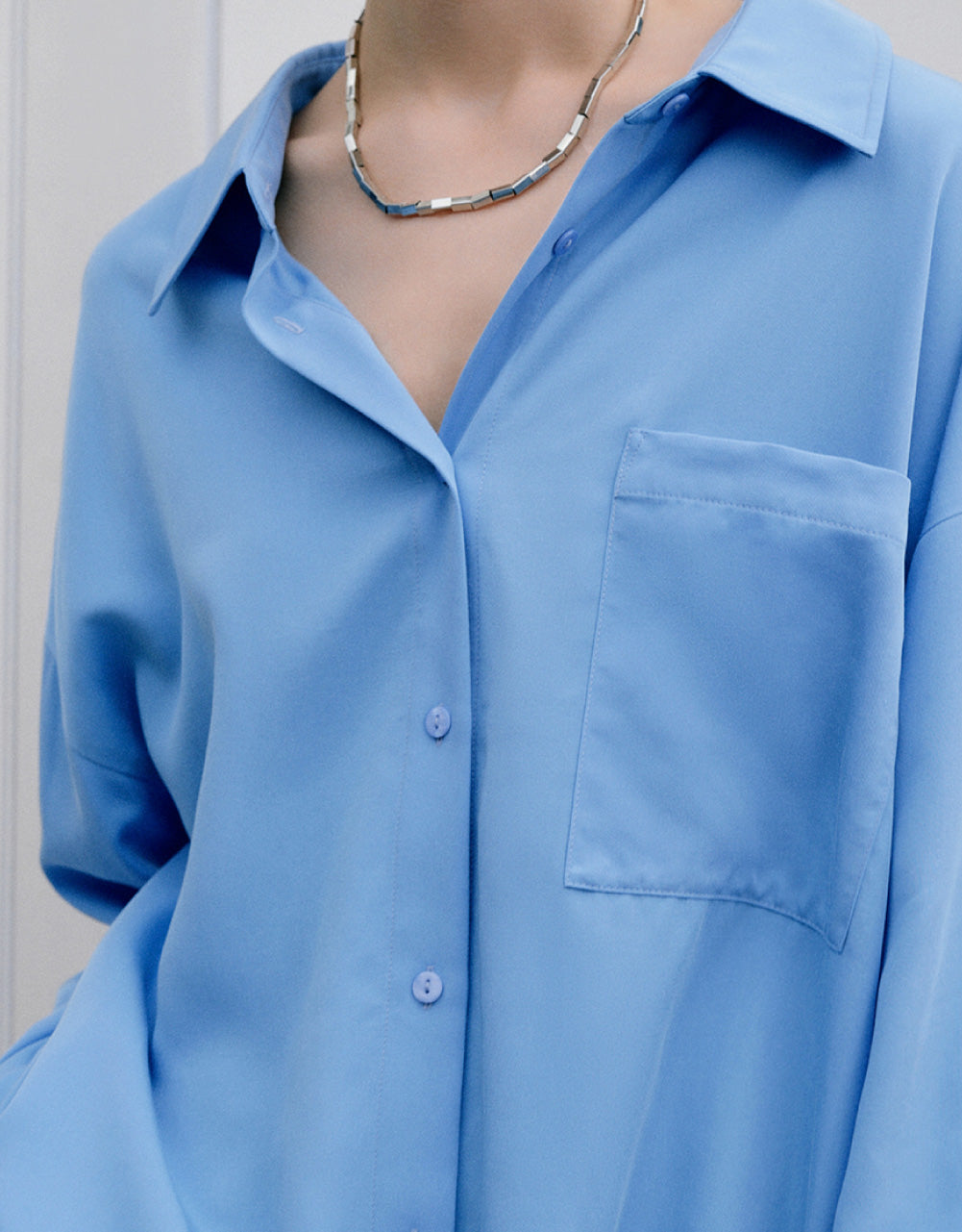 Button Up Straight Shirt