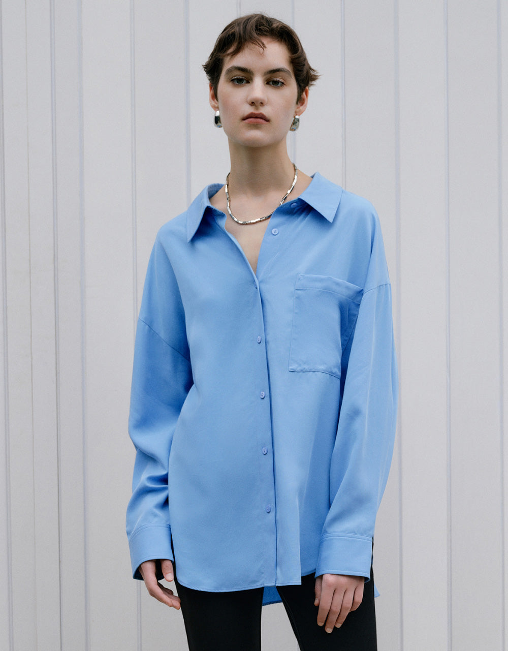 Button Up Straight Shirt