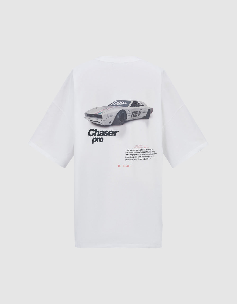 Racer Drop Shoulder Sleeve Loose T-Shirt
