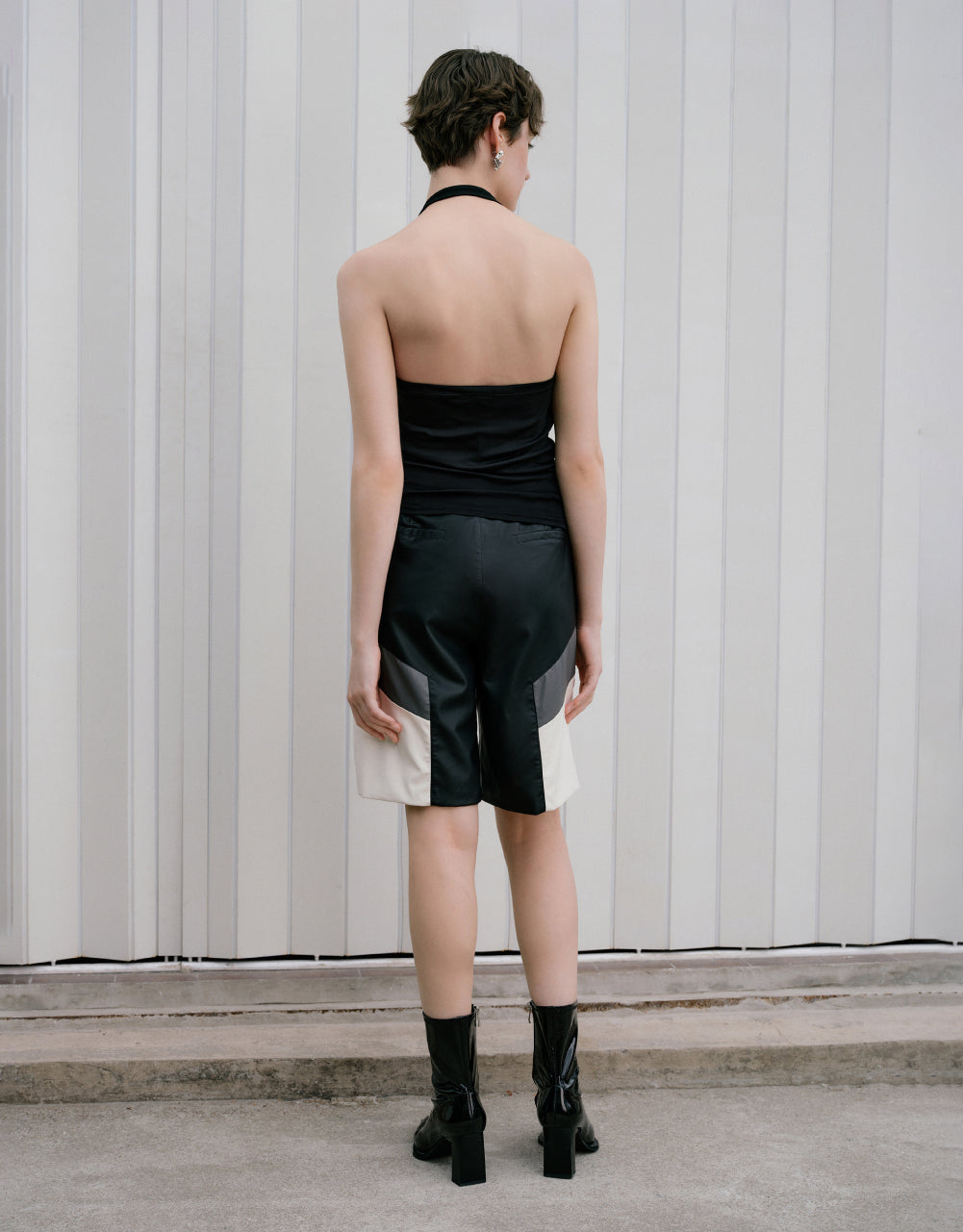 Ruched Cowl Neck Tank Top
