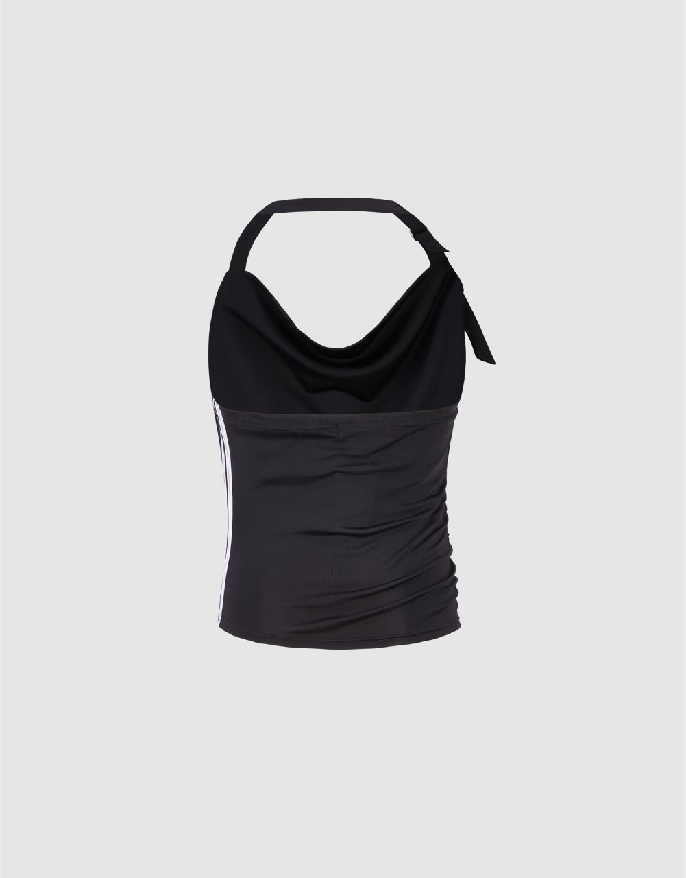 Ruched Cowl Neck Tank Top
