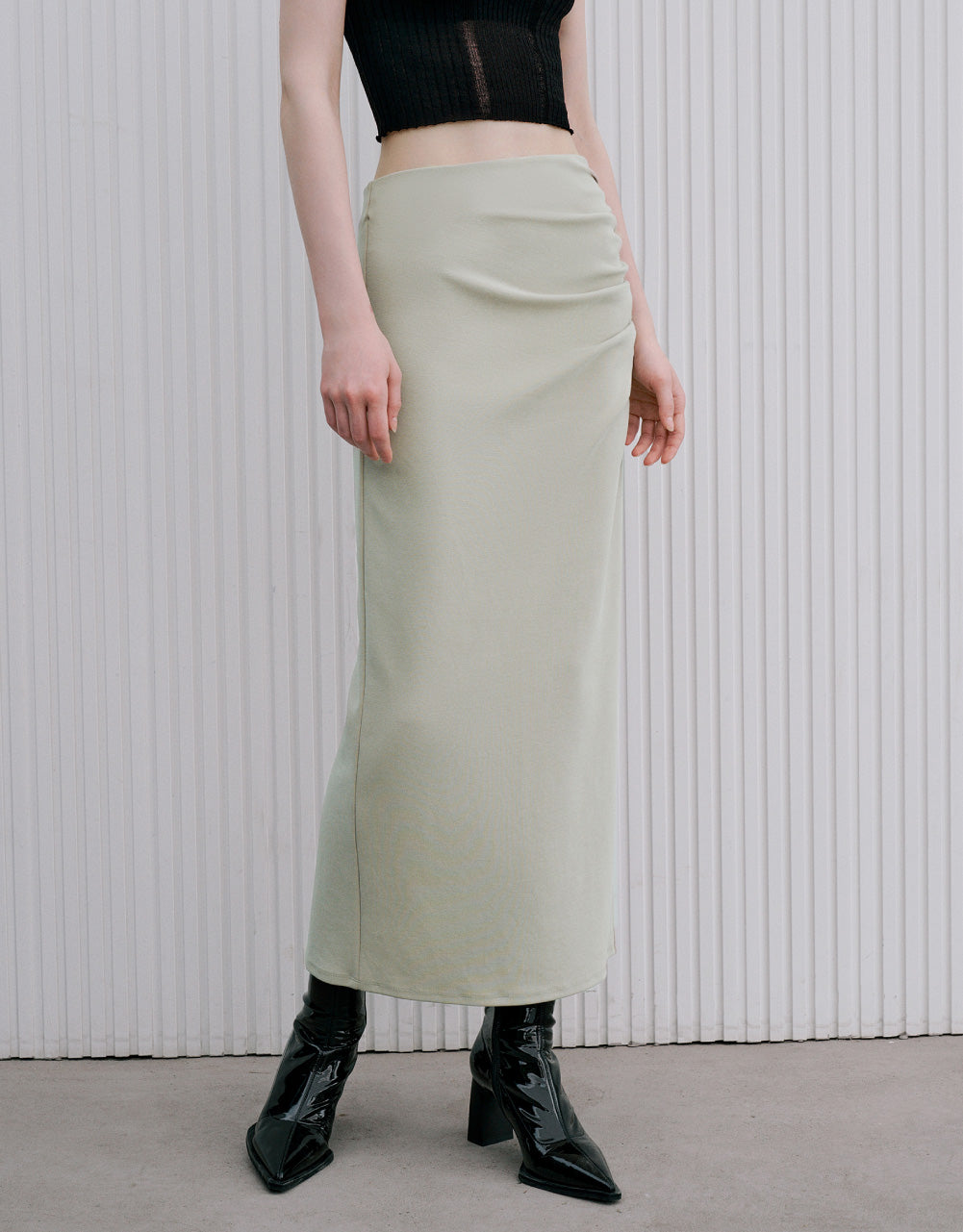 Wrapped Maxi Skirt