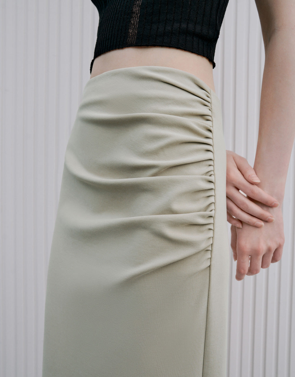Wrapped Maxi Skirt