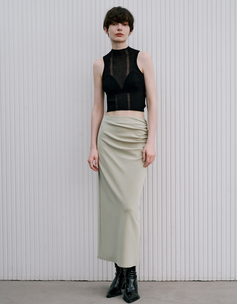 Wrapped Maxi Skirt