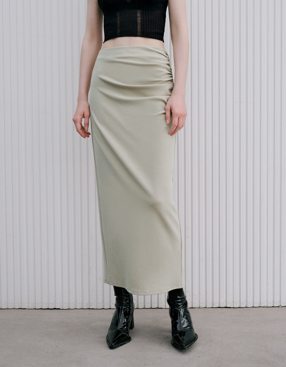 Wrapped Maxi Skirt