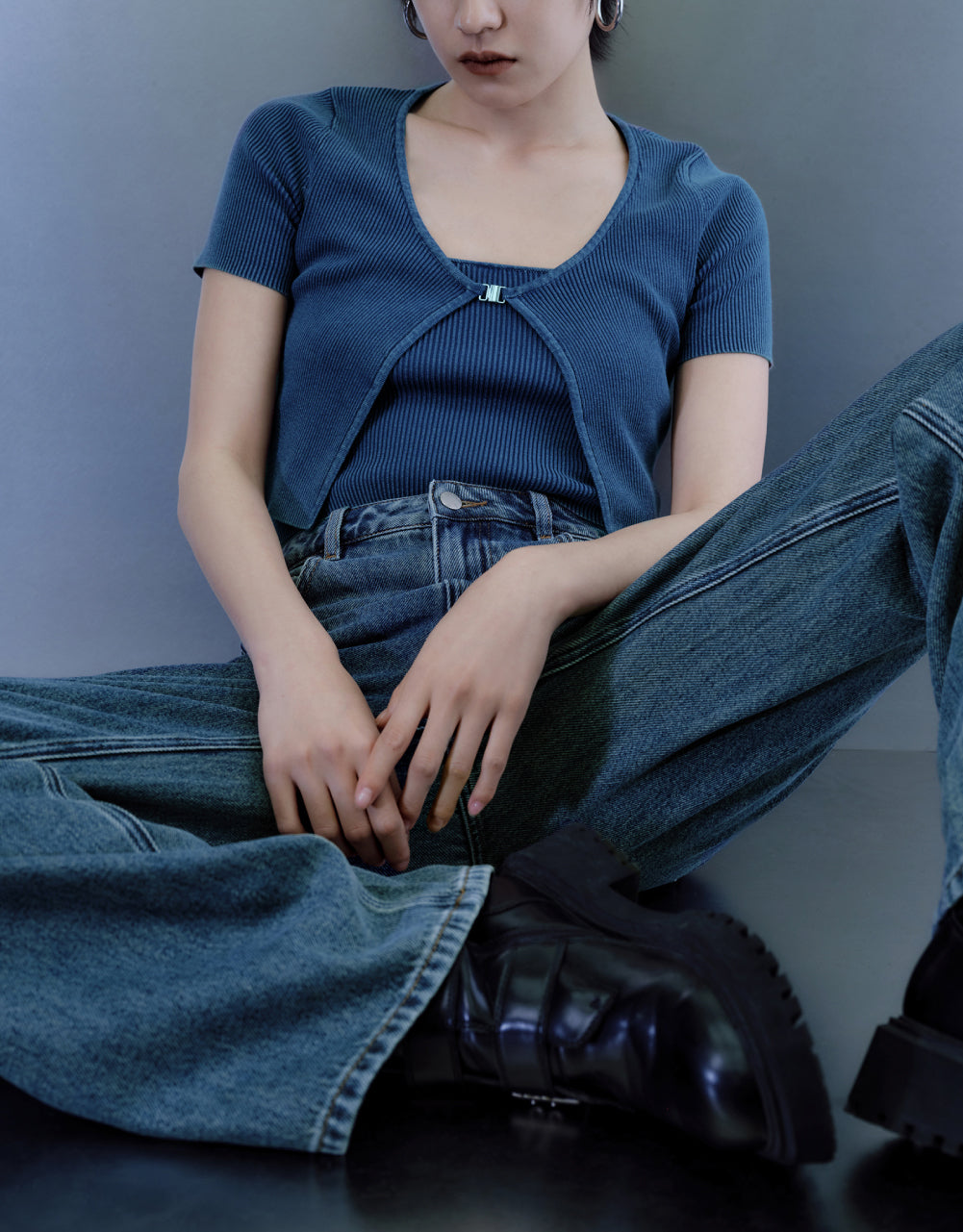 Buckled Knitted Cardigan