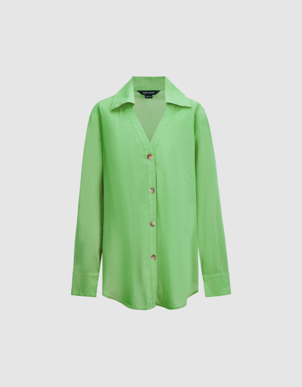 V-Neck Button Up Shirt