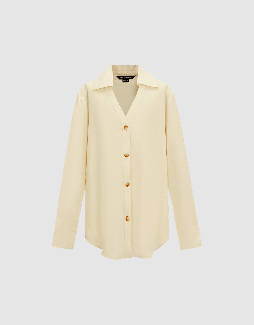 V-Neck Button Up Shirt