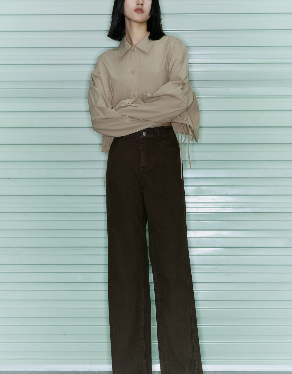 Drawstring Hem Shirt