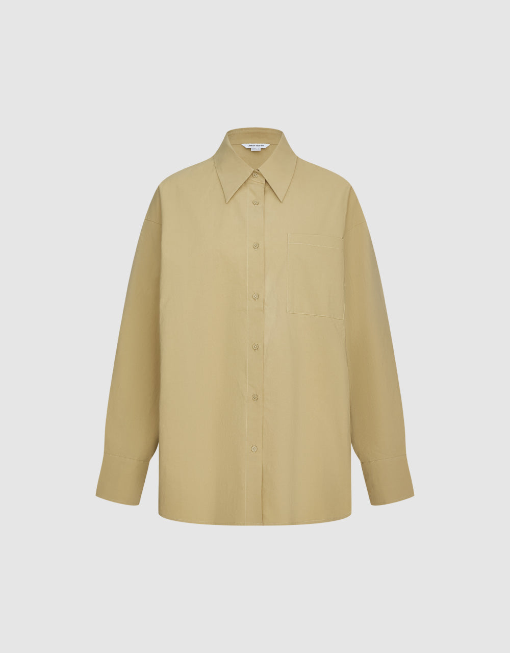 Button Up Drop Shoulder Sleeve Shirt