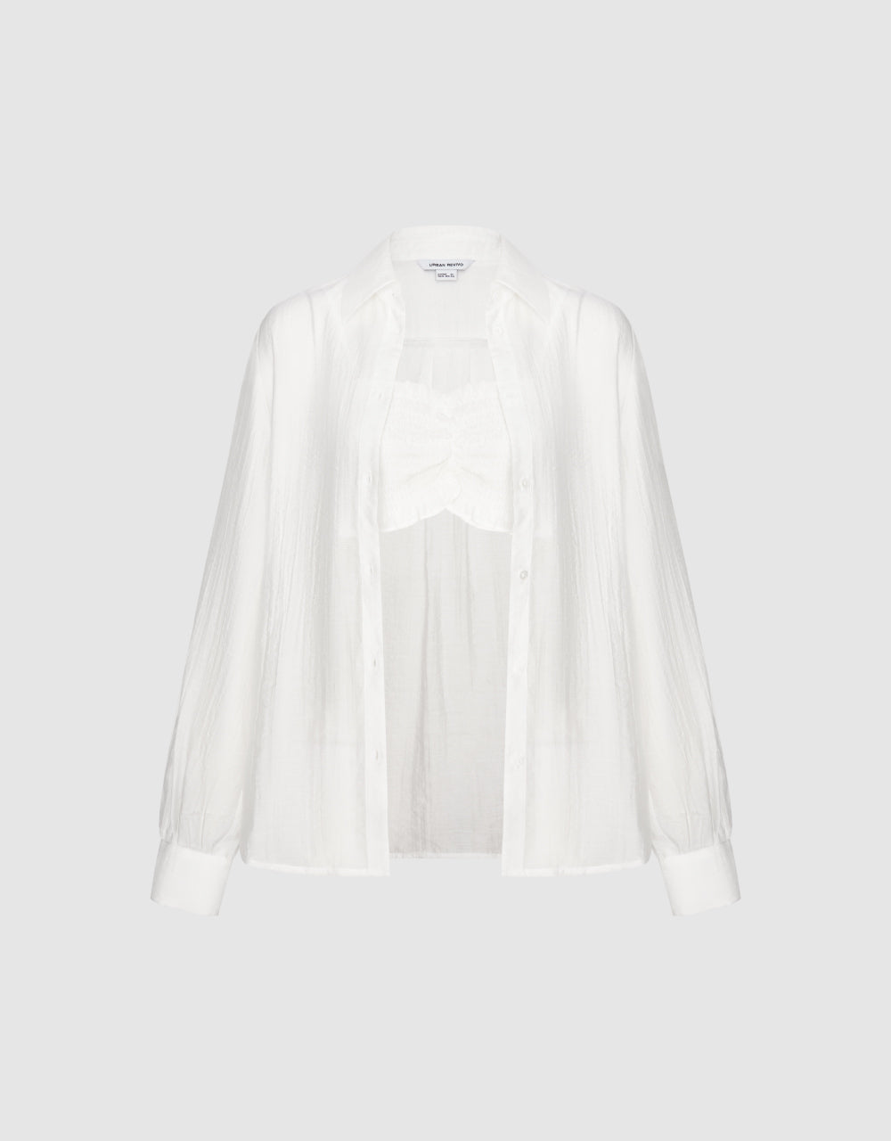 2 In 1 Button Up Blouse