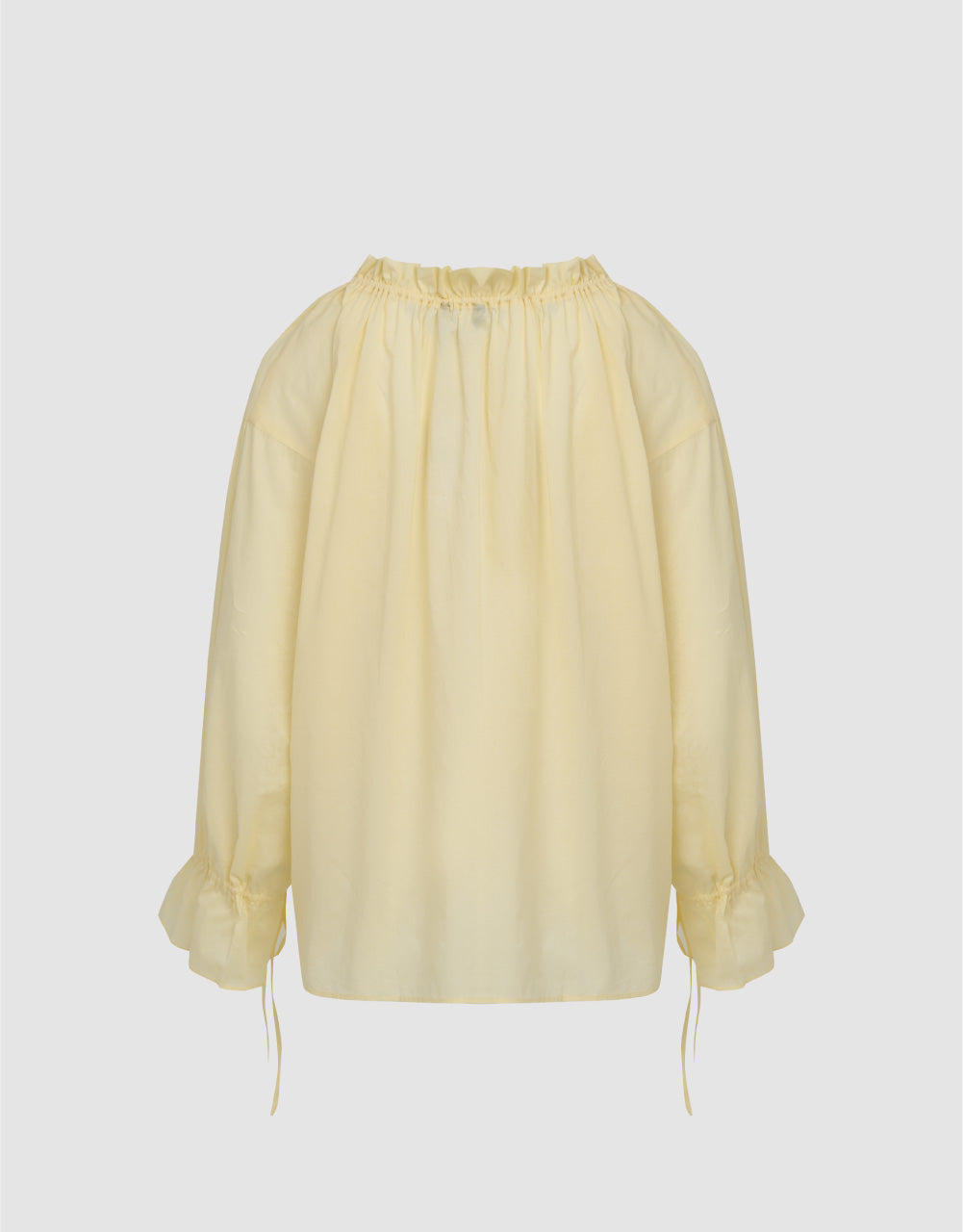 Tie Front Crew Neck Blouse