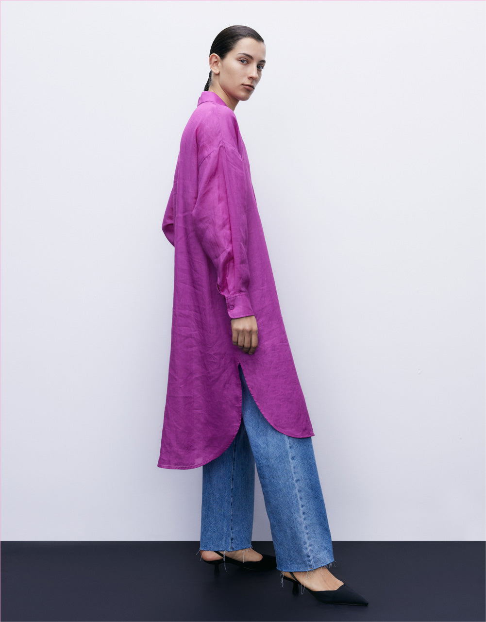 3/4 Sleeve Long Shirt