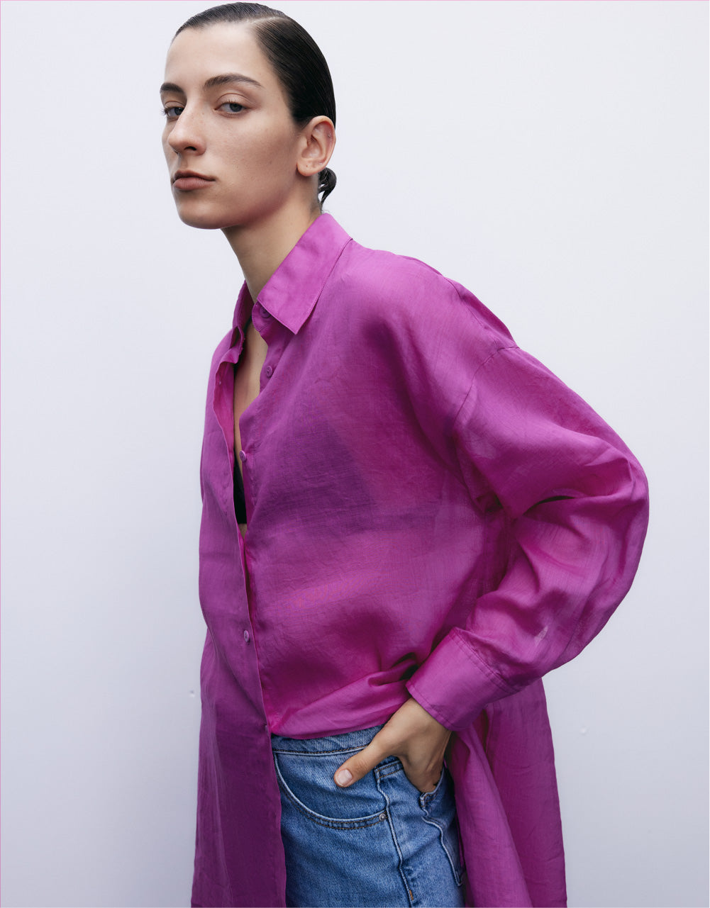 3/4 Sleeve Long Shirt