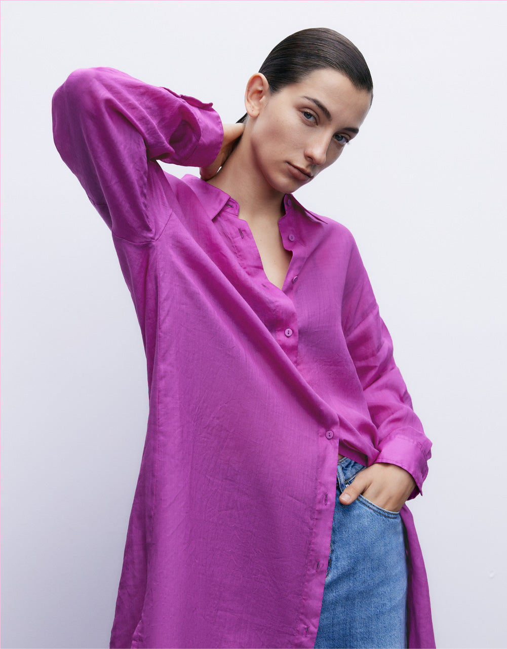 3/4 Sleeve Long Shirt